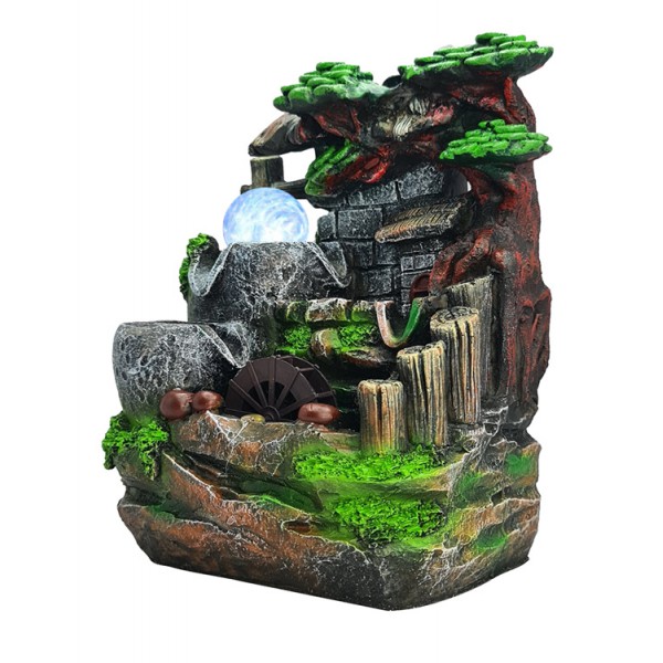 Συντριβάνι Feng Shui JK-180-022, φωτιζόμενο, 20 x 16 x 27cm