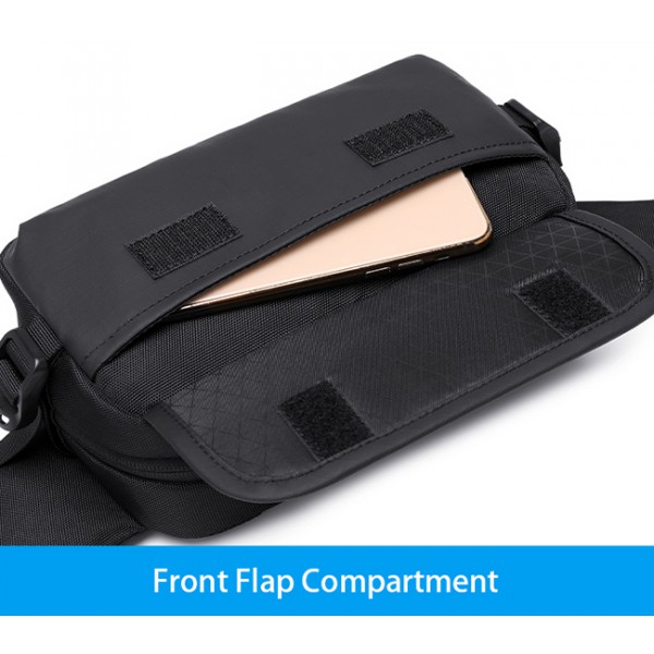 GOLDEN WOLF τσάντα μέσης Y00028, αδιάβροχη, μαύρη GOLDEN WOLF τσάντα μέσης Y00028, αδιάβροχη, μαύρη