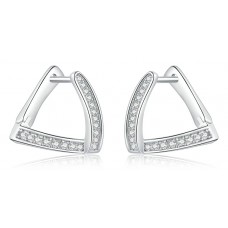 BAMOER σκουλαρίκια SCE975 με κυβική ζιρκόνια, ασήμι 925, ασημί