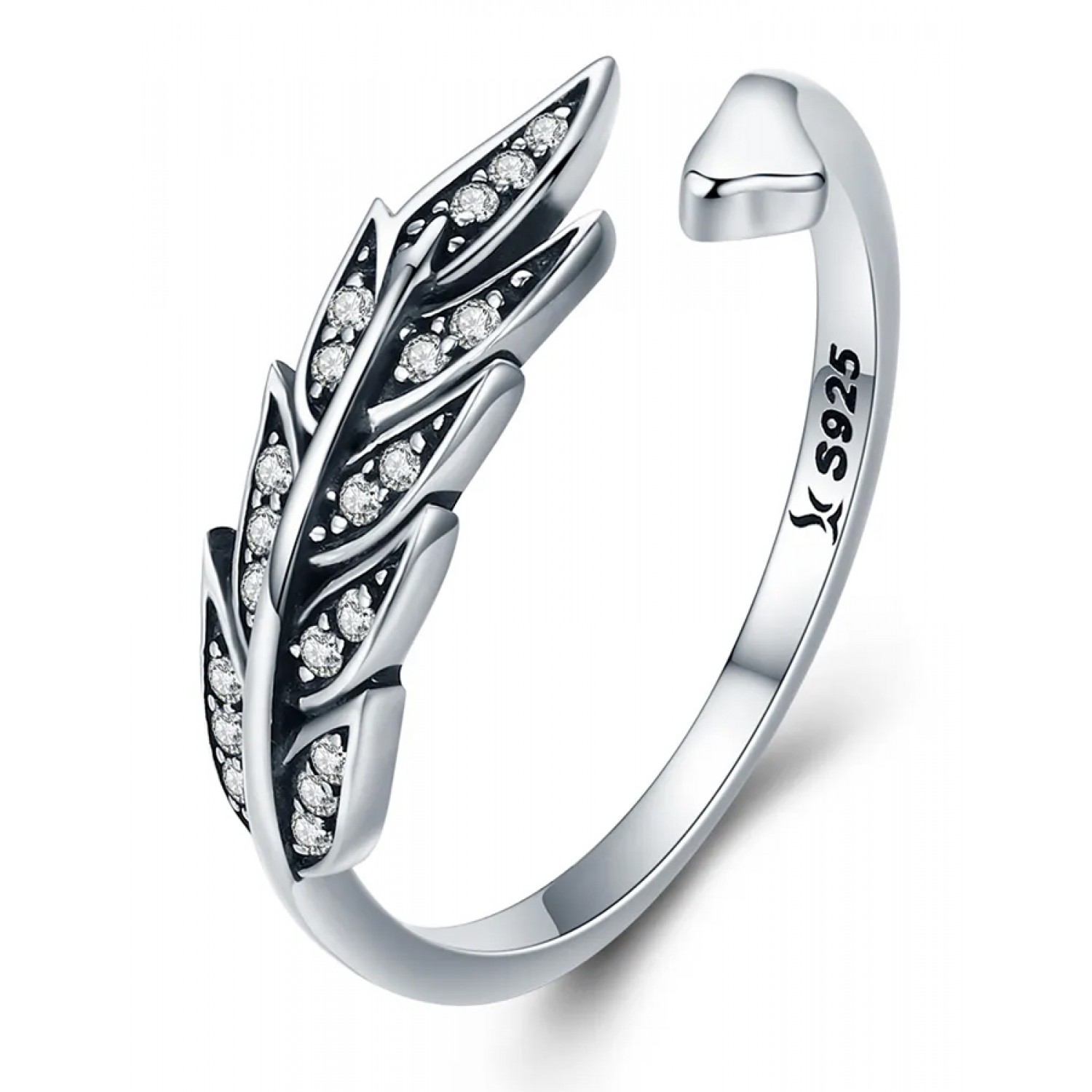 BAMOER δαχτυλίδι SCR313, κυβική ζιρκόνια, ανοιγόμενο, ασήμι 925, ασημί BAMOER δαχτυλίδι SCR313, κυβική ζιρκόνια, ανοιγόμενο, ασήμι 925, ασημί