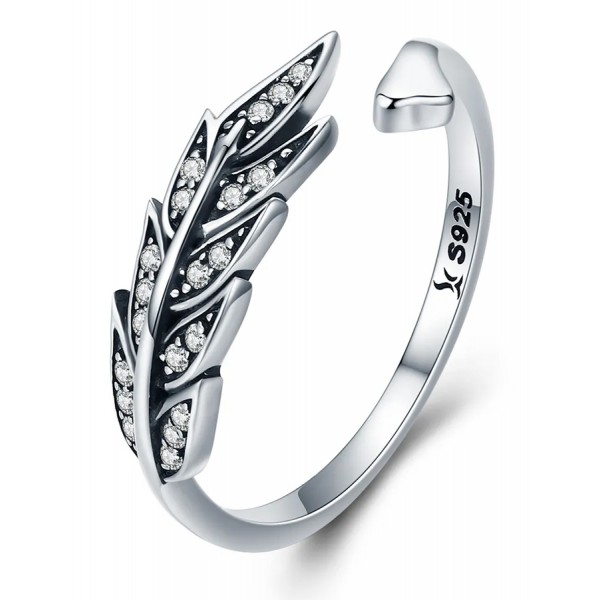 BAMOER δαχτυλίδι SCR313, κυβική ζιρκόνια, ανοιγόμενο, ασήμι 925, ασημί BAMOER δαχτυλίδι SCR313, κυβική ζιρκόνια, ανοιγόμενο, ασήμι 925, ασημί