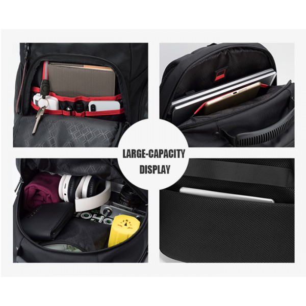 ARCTIC HUNTER τσάντα πλάτης B00341 με θήκη laptop 15.6", 30L, μαύρη ARCTIC HUNTER τσάντα πλάτης B00341 με θήκη laptop 15.6", 30L, μαύρη