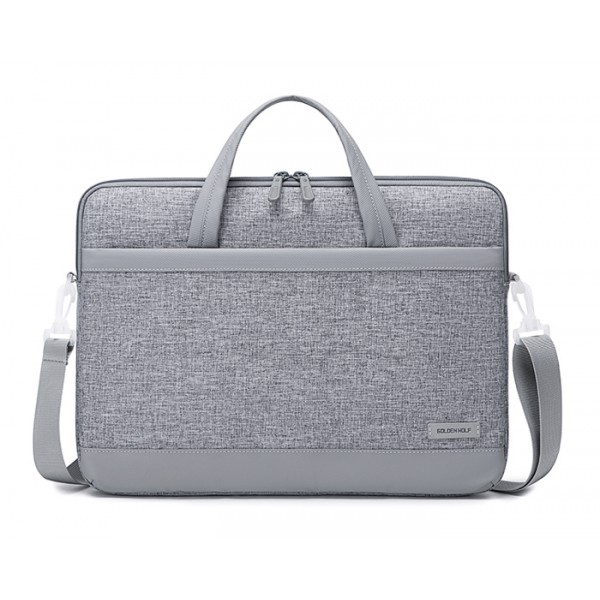 GOLDEN WOLF τσάντα ώμου 6305, θήκη laptop 15.6", αδιάβροχη, γκρι GOLDEN WOLF τσάντα ώμου 6305, θήκη laptop 15.6", αδιάβροχη, γκρι