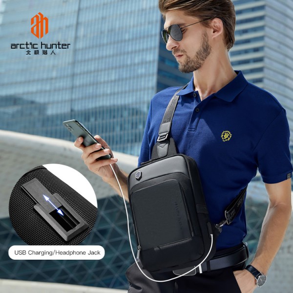 ARCTIC HUNTER τσάντα Crossbody XB00116, θήκη για tablet, μαύρη ARCTIC HUNTER τσάντα Crossbody XB00116, θήκη για tablet, μαύρη