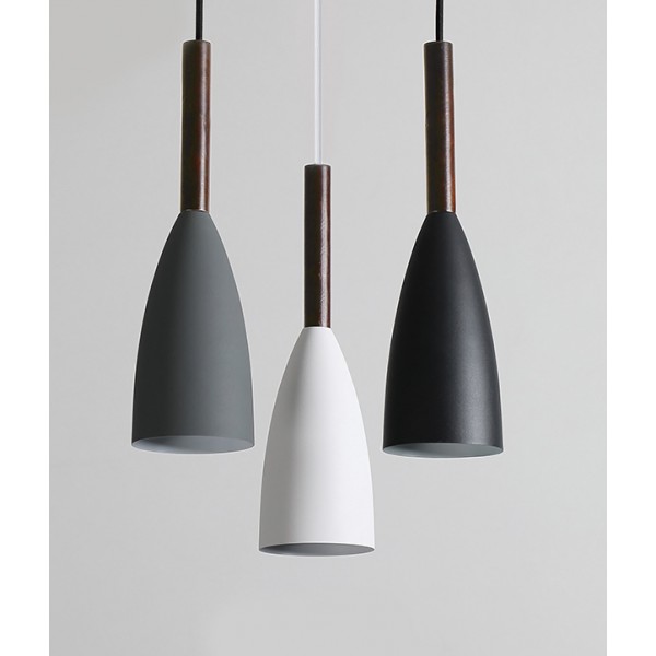 POWERTECH φωτιστικό οροφής HLL-0065, E27, Φ10, μεταλλικό, γκρι