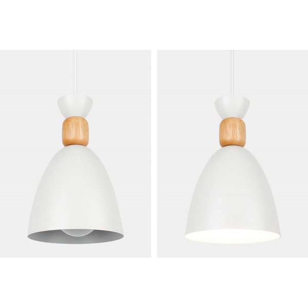 POWERTECH φωτιστικό οροφής HLL-0070, E27, Φ14, μεταλλικό, λευκό