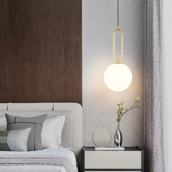 POWERTECH φωτιστικό οροφής HLL-0098, E27, Φ15, μεταλλικό, χρυσό