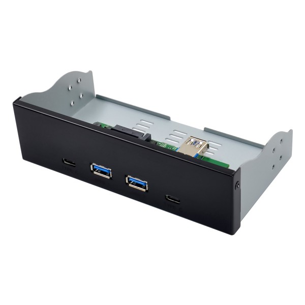 POWERTECH front panel 5.25" σε 2x USB 3.1 & 2x USB-C, VL820 POWERTECH front panel 5.25" σε 2x USB 3.1 & 2x USB-C, VL820