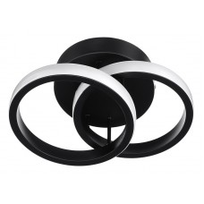 POWERTECH LED φωτιστικό οροφής HLL-0081, 20W, 4000K, 24.5x16.5cm, μαύρο