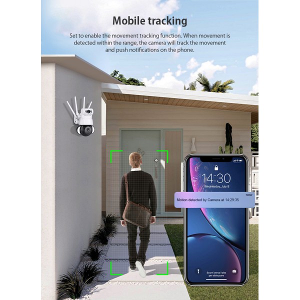 SECTEC smart κάμερα ST-428-4M-DL με προβολείς, dual lens, 4MP, Onvif PTZ SECTEC smart κάμερα ST-428-4M-DL με προβολείς, dual lens, 4MP, Onvif PTZ