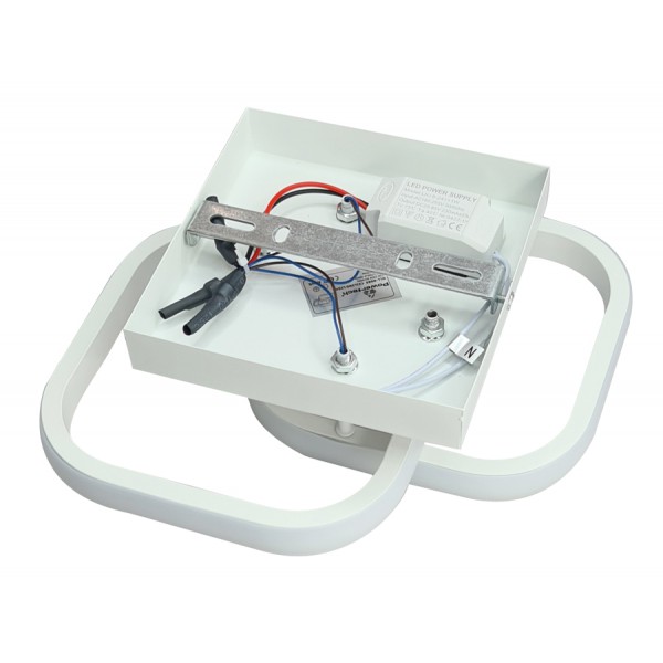 POWERTECH LED φωτιστικό οροφής HLL-0080, 20W, 4000K, 24x20cm, λευκό POWERTECH LED φωτιστικό οροφής HLL-0080, 20W, 4000K, 24x20cm, λευκό