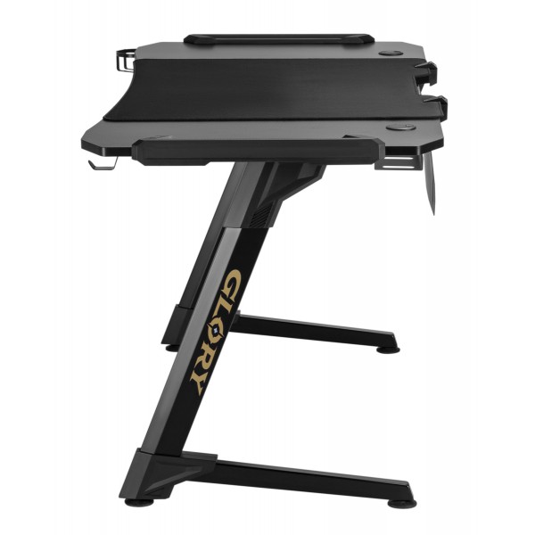 BRATECK gaming γραφείο Glory GMD04-2S, 1400x700, RGB, μαύρο