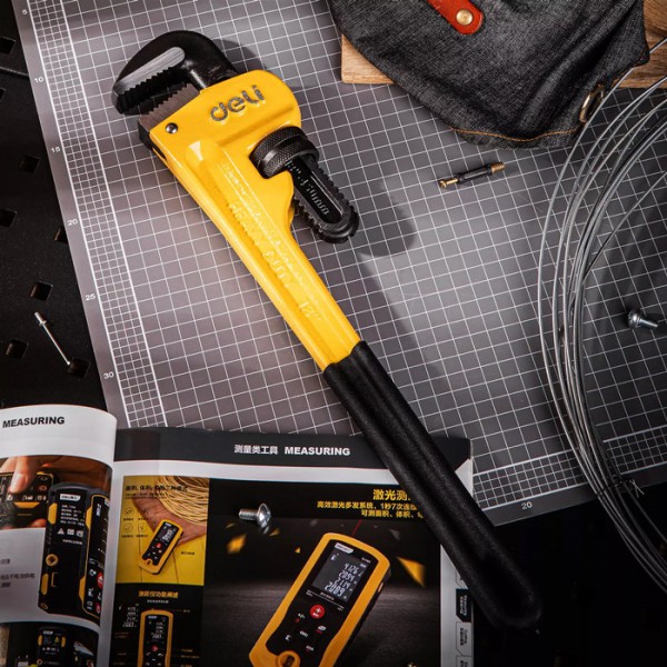 DELI κάβουρας υδραυλικού DL2518, 18"/450mm, 0-60mm, κίτρινο DELI κάβουρας υδραυλικού DL2518, 18"/450mm, 0-60mm, κίτρινο