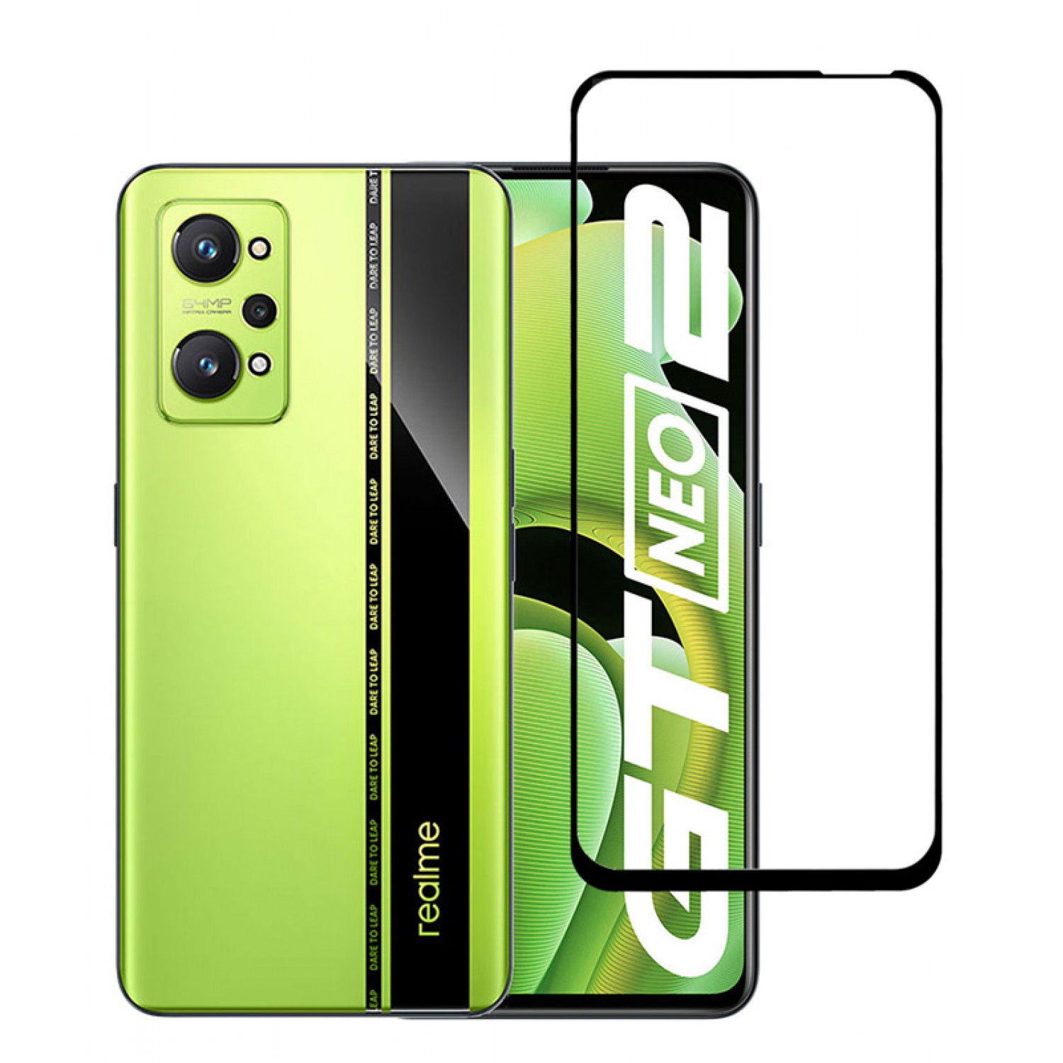 POWERTECH tempered glass 5D TGC-0576, Realme GT Neo 2, full glue, μαύρο