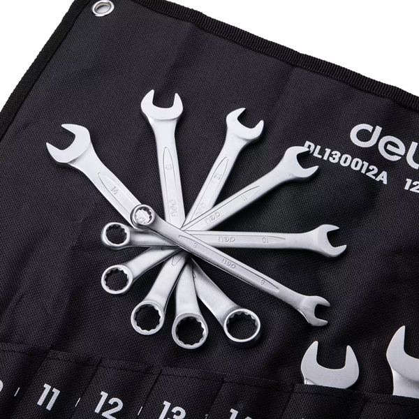 DELI σετ γερμανοπολύγωνα κλειδιά DL130012A, 6-24mm, 12τμχ DELI σετ γερμανοπολύγωνα κλειδιά DL130012A, 6-24mm, 12τμχ