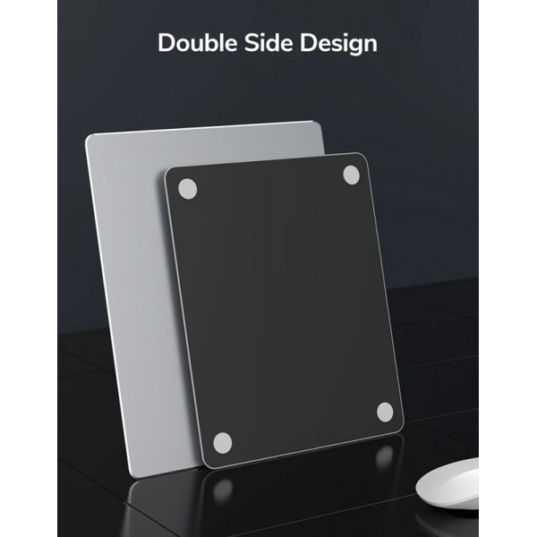 CABLETIME μεταλλικό mouse pad CT-MP24-AS, 246x202x2mm, ασημί & μαύρο CABLETIME μεταλλικό mouse pad CT-MP24-AS, 246x202x2mm, ασημί & μαύρο