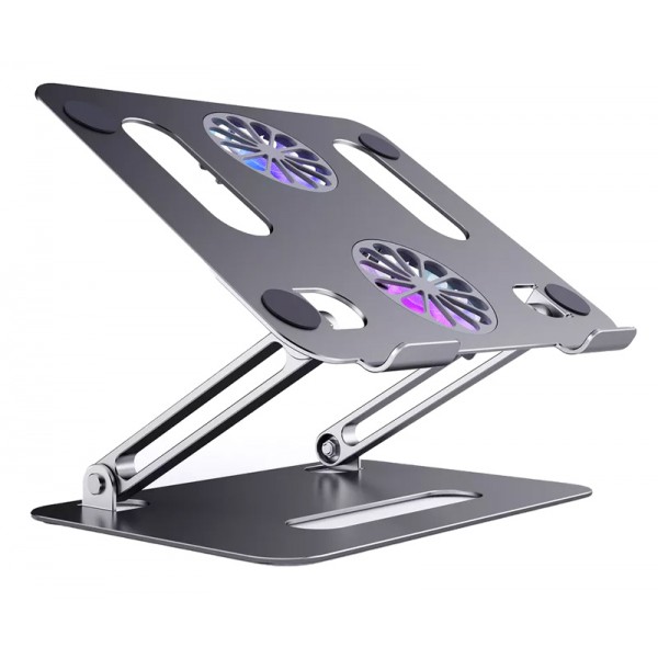 Βάση & ψύξη laptop CT-LS05-AG 11-17", 2x Fan, πτυσσόμενη, γκρι
