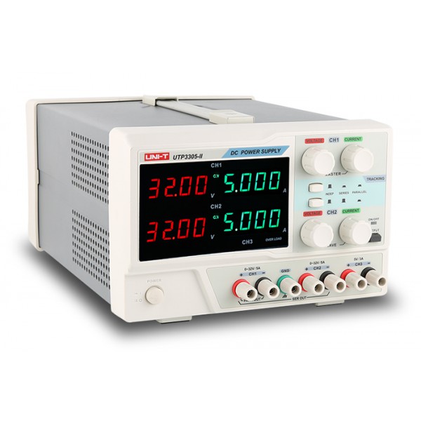 UNI-T DC power supply UTP3305-II, 3 καναλιών, 2x 0~32V/0~5A, 1x 5V/3A UNI-T DC power supply UTP3305-II, 3 καναλιών, 2x 0~32V/0~5A, 1x 5V/3A