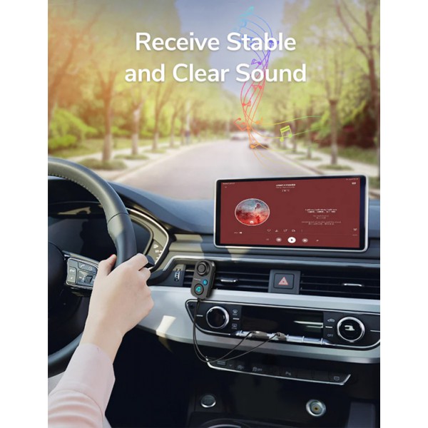 CABLETIME audio receiver αυτοκινήτου CT-BT02-PB με μικρόφωνο, BT 5.1