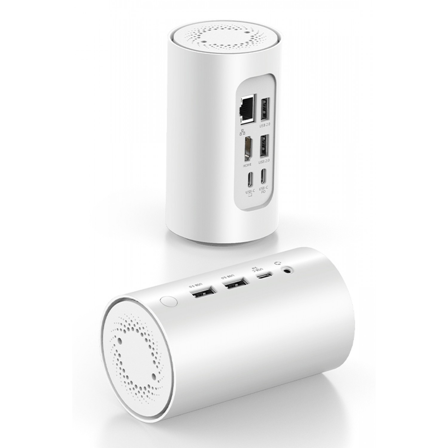 CABLETIME docking station DOCK91-PW με καθαριστή αέρα, 10 θυρών, λευκό