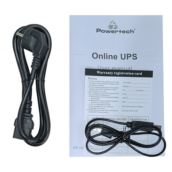 POWERTECH UPS On Line PT-1021, DC72V, 2KVA/2KW POWERTECH UPS On Line PT-1021, DC72V, 2KVA/2KW