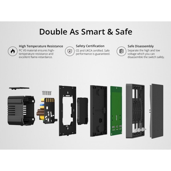 SONOFF smart διακόπτης M5-3C-86, τριπλός, WiFi, γκρι SONOFF smart διακόπτης M5-3C-86, τριπλός, WiFi, γκρι