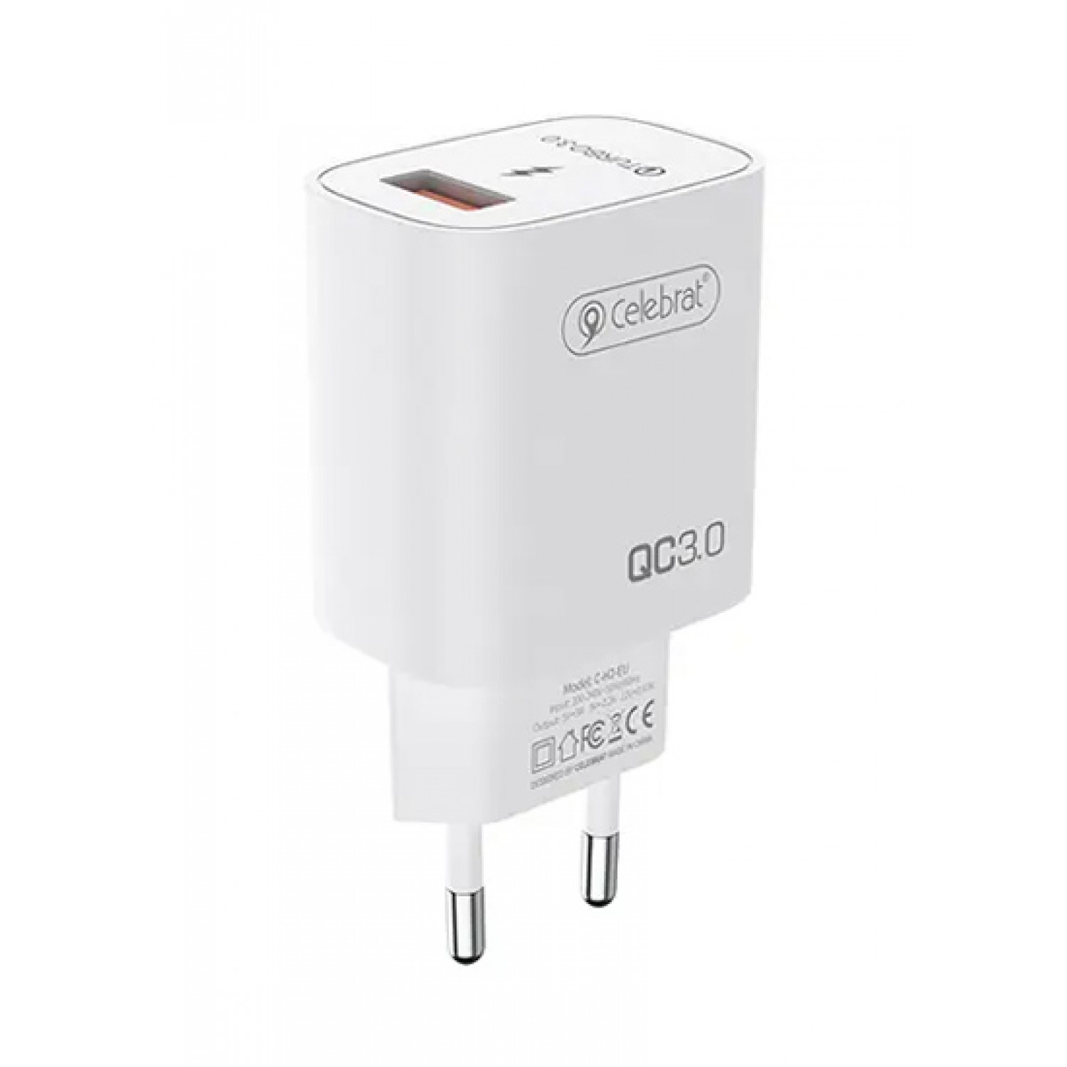 CELEBRAT φορτιστής τοίχου C-H2-EU, USB QC3.0, 18W, λευκός CELEBRAT φορτιστής τοίχου C-H2-EU, USB QC3.0, 18W, λευκός