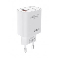 CELEBRAT φορτιστής τοίχου C-H2-EU, USB QC3.0, 18W, λευκός