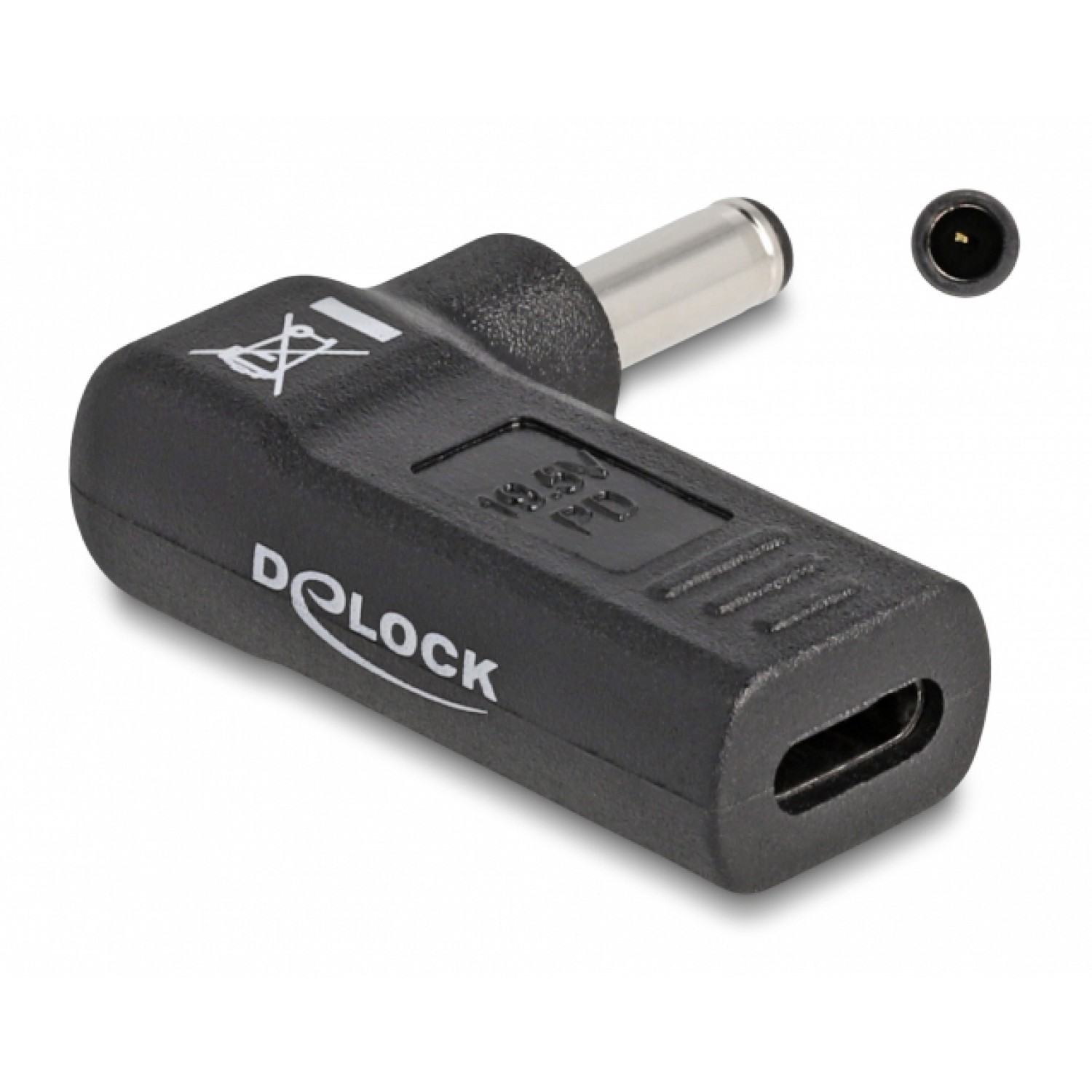 DELOCK αντάπτορας τροφοδοσίας 60007, USB-C σε Dell 4.5x3mm, 90°, μαύρος DELOCK αντάπτορας τροφοδοσίας 60007, USB-C σε Dell 4.5x3mm, 90°, μαύρος