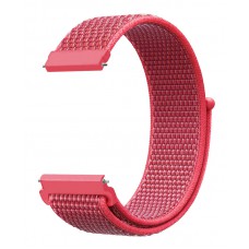 Λουράκι ρολογιού BAND-005-RD, 22mm, υφασμάτινο, ροζ