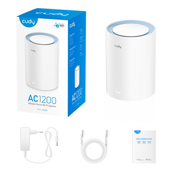 CUDY Wi-Fi mesh system M1200, AC1200 1200Mbps, dual band