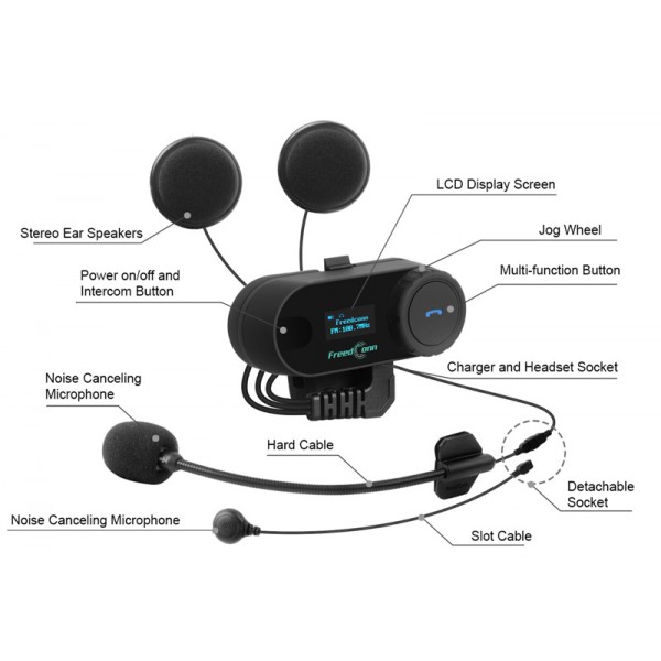 FREEDCONN bluetooth T-COM-SC κράνους με ενδοεπικοινωνία, BT, 800m FREEDCONN bluetooth T-COM-SC κράνους με ενδοεπικοινωνία, BT, 800m