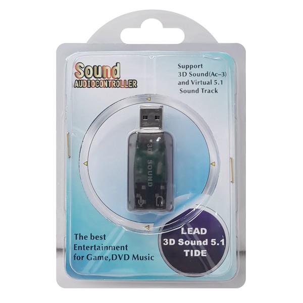 POWERTECH USB Κάρτα ήχου 5.1CH, με έξοδο μικρόφωνου και ακουστικού