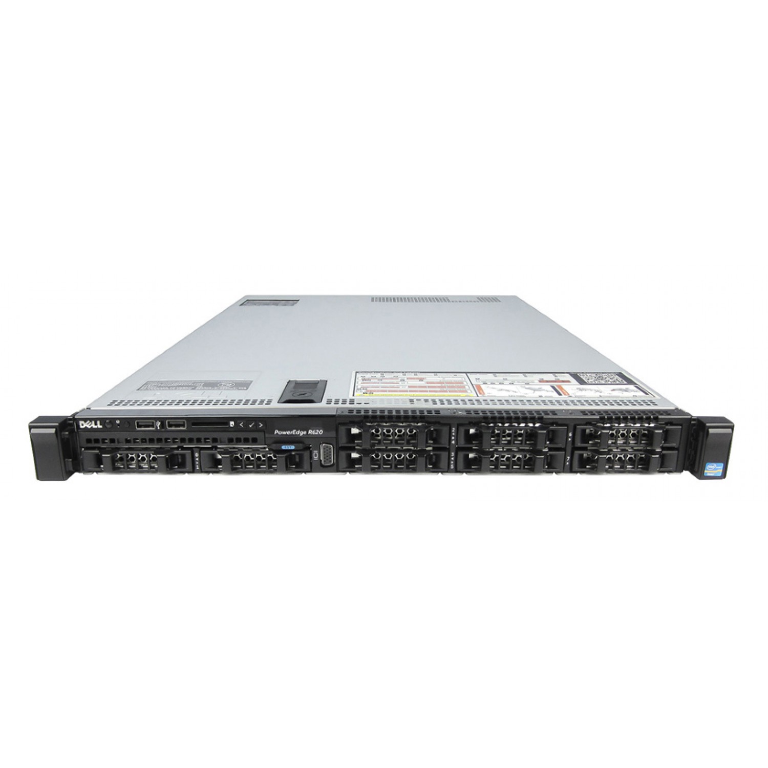 DELL Server R620, 2x E5-2640, 32GB, 2x 750W, 8x 2.5", H710, DVD, REF SQ
