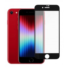 POWERTECH tempered glass 5D TGC-0584, full glue, iPhone SE 2022, μαύρο