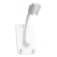 Επιτοίχια βάση για τηλέφωνο μπάνιου HUH-0093, με γάντζους, λευκή