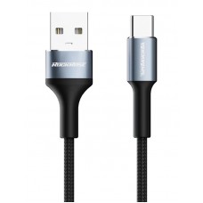 ROCKROSE καλώδιο USB σε USB-C Aspire AC, 2.4A, 1m, μαύρο