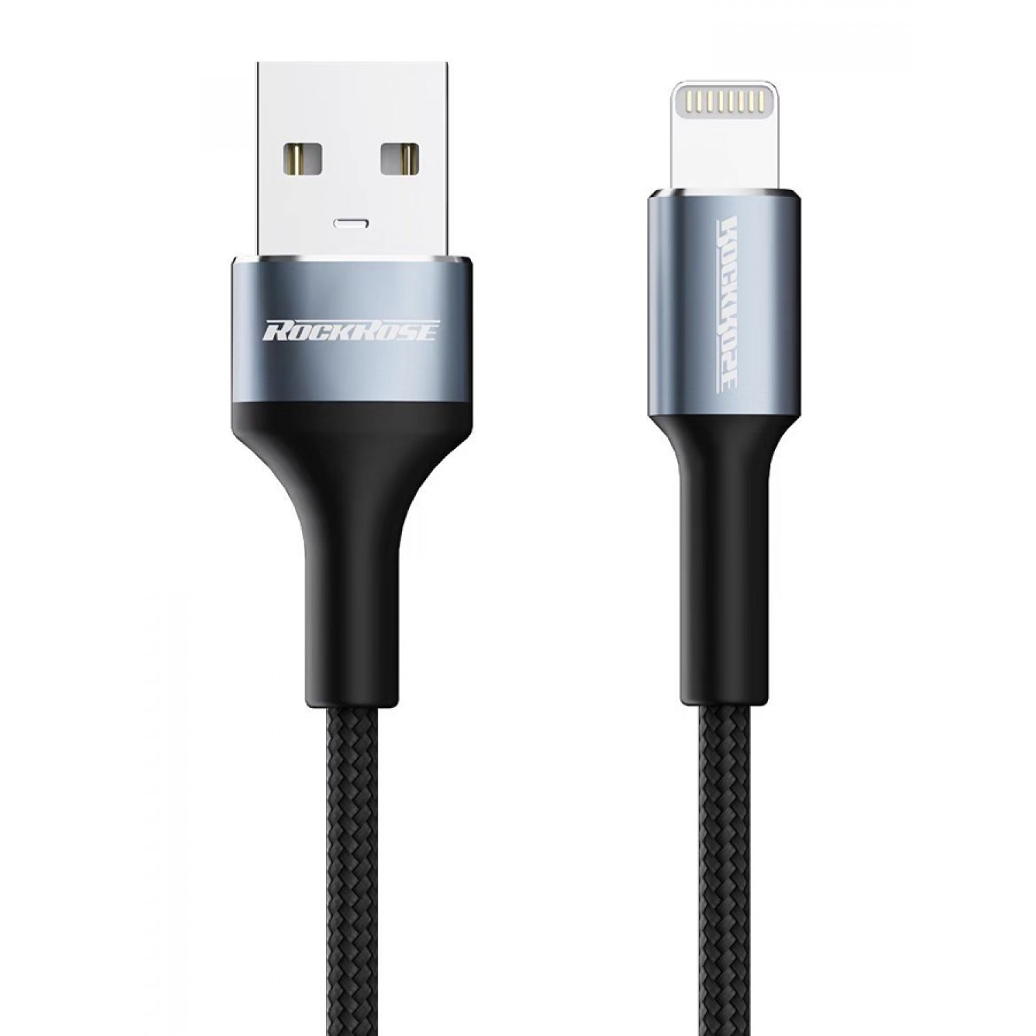 ROCKROSE καλώδιο USB σε Lightning Aspire AL, 2.4A, 1m, μαύρο ROCKROSE καλώδιο USB σε Lightning Aspire AL, 2.4A, 1m, μαύρο