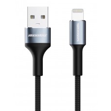 ROCKROSE καλώδιο USB σε Lightning Aspire AL, 2.4A, 1m, μαύρο