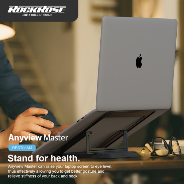 ROCKROSE βάση για laptop Anyview Master, 15.6", ρυθμιζόμενη, γκρι