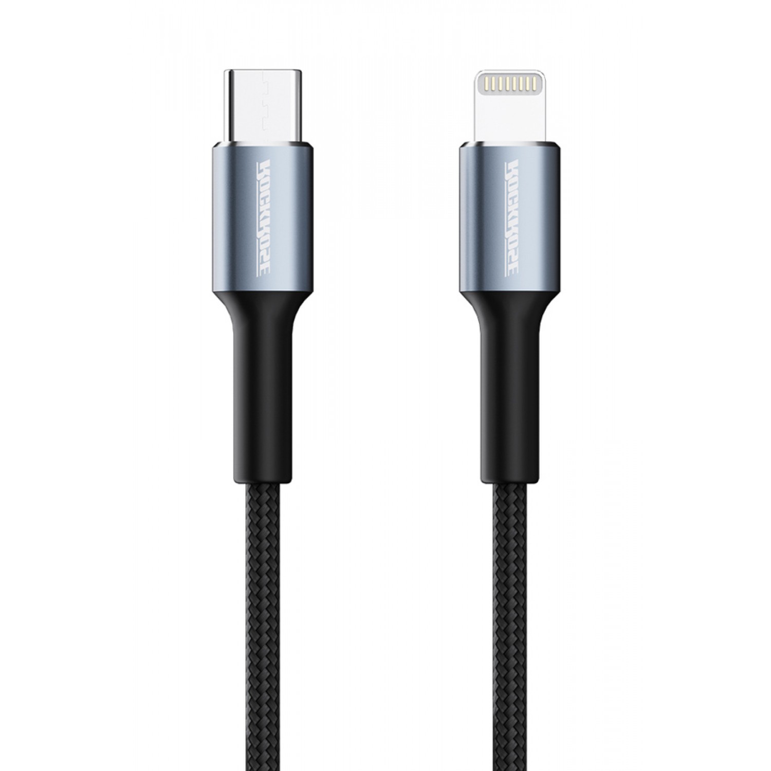 ROCKROSE καλώδιο USB-C σε Lightning Aspire CL, 20W PD, 1m, μαύρο