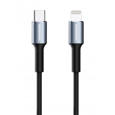 ROCKROSE καλώδιο USB-C σε Lightning Aspire CL, 20W PD, 1m, μαύρο