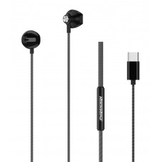 ROCKROSE earphones με μικρόφωνο Sense TC, USB-C, 1.2m, μαύρα