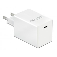 DELOCK φορτιστής τοίχου 41447, USB-C, PD 3.0, 60W, 5-20V, λευκός