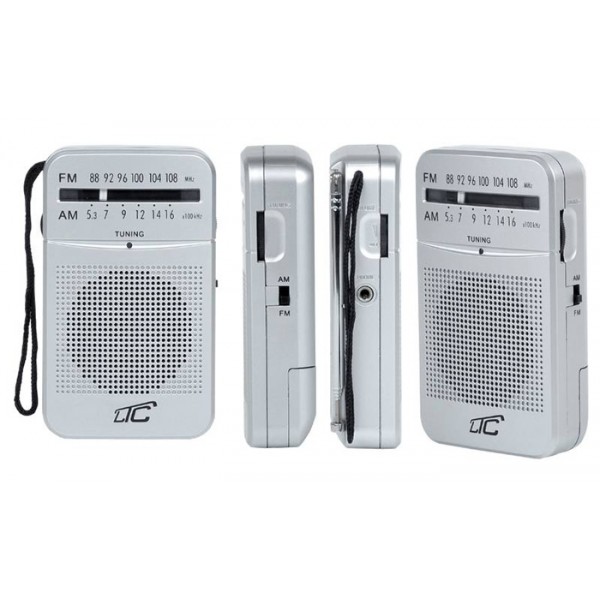 LTC φορητό ραδιόφωνο LXLTC2029 με θύρα ακουστικών 3.5mm, γκρι LTC φορητό ραδιόφωνο LXLTC2029 με θύρα ακουστικών 3.5mm, γκρι