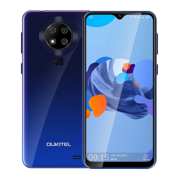 OUKITEL Smartphone C19 Pro, 6.49", 4/64GB, Android 10 Go Edition, μπλε