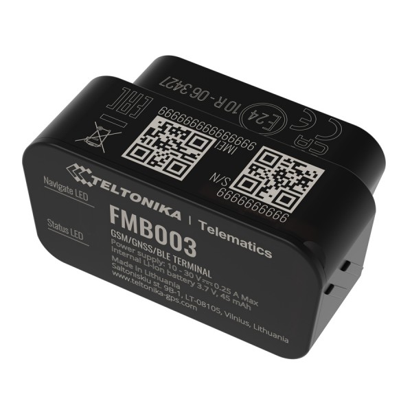 TELTONIKA GPS Tracker αυτοκινήτου FMB00377NJ01, GSM/GPRS/GNSS, Bluetooth TELTONIKA GPS Tracker αυτοκινήτου FMB00377NJ01, GSM/GPRS/GNSS, Bluetooth