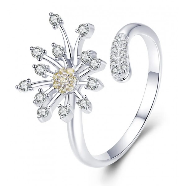 BAMOER δαχτυλίδι SCR471 με κυβική ζιρκόνια, ανοιγόμενο, ασήμι 925, ασημί BAMOER δαχτυλίδι SCR471 με κυβική ζιρκόνια, ανοιγόμενο, ασήμι 925, ασημί