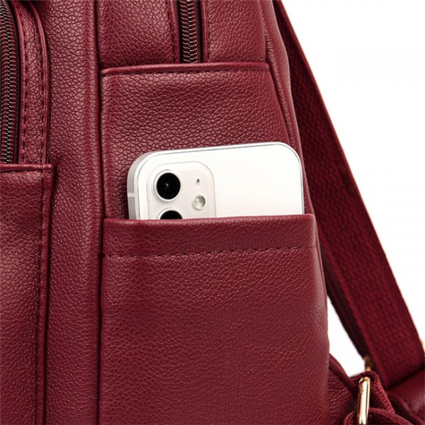 BALIDAISHU γυναικεία τσάντα πλάτης LBAG-0010, κόκκινη BALIDAISHU γυναικεία τσάντα πλάτης LBAG-0010, κόκκινη