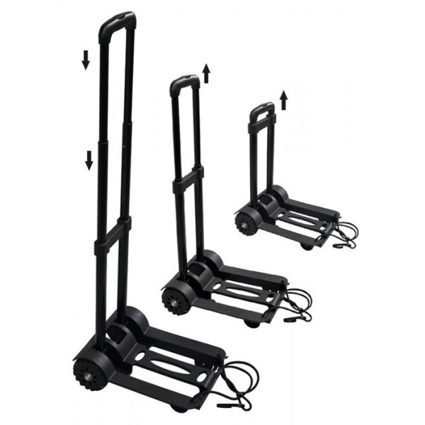 Καρότσι μεταφοράς φορτίων TOOL-0074, πτυσσόμενο, έως 50kg, μαύρο Καρότσι μεταφοράς φορτίων TOOL-0074, πτυσσόμενο, έως 50kg, μαύρο
